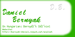 daniel bernyak business card